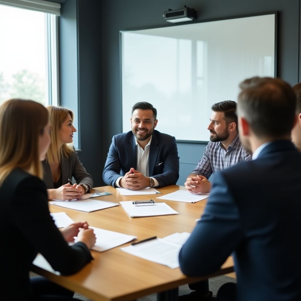 Group coaching session